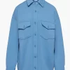 Free Terry Fleece Shirt Jacket