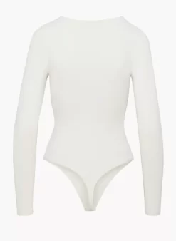 Contour V-neck Longsleeve Bodysuit -Fashion Women Shop f22 01 a01 78564 15104 off b