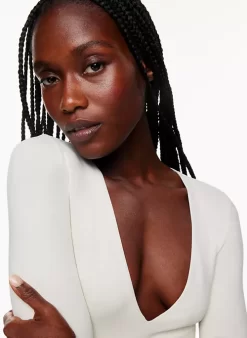 Contour V-neck Longsleeve Bodysuit -Fashion Women Shop f22 01 a01 78564 15104 on c