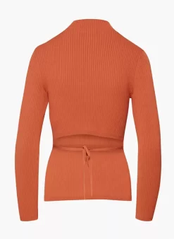 Sculpt Knit Tie-back Longsleeve -Fashion Women Shop f22 01 a03 83137 27358 off b