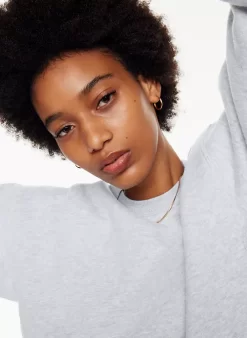 Cozy Fleece Boyfriend Boxy Cropped Crewneck -Fashion Women Shop f22 03 a03 103348 4425 on e