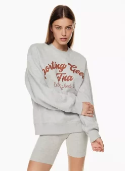 Cozy Fleece Boyfriend Crew Sweatshirt