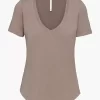 Foundation V-neck T-shirt 2 Foundation V-neck T-shirt -Fashion Women Shop s22 00 a01 81760 18914 off a