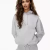 Cozy Fleece Boyfriend Drawcord Hoodie -Fashion Women Shop s22 03 a03 98979 4425 on a