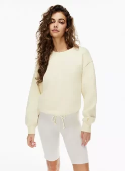 Cozy Fleece Boyfriend Drawcord Sweatshirt