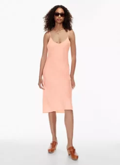 Only Linen Slip Midi Dress