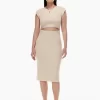 Cut-out Knit Midi Dress -Fashion Women Shop s22 07 a08 98671 10250 on a