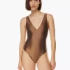 Satinette V-neck Bodysuit