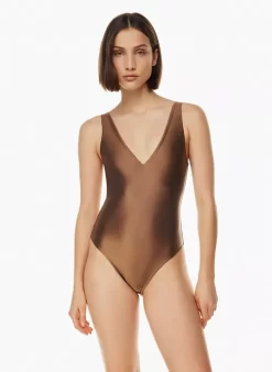 Satinette V-neck Bodysuit