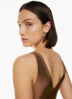 Satinette V-neck Bodysuit -Fashion Women Shop s23 01 a01 105092 23834 on c