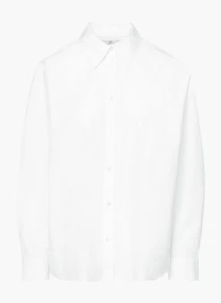 Essential Poplin Oversized Shirt -Fashion Women Shop s23 01 a02 105901 1275 off a