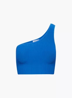 Sculpt Knit One-shoulder Cropped Tank -Fashion Women Shop s23 01 a03 75721 30176 off a