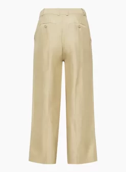 Agency Linen Cropped Pant -Fashion Women Shop s23 01 a06 109597 22064 off b