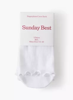 Sugarplum Crew Sock 3-pack -Fashion Women Shop s23 02 n06 106031 1275 off c