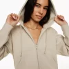 Cozy Fleece Boyfriend Boxy Zip Hoodie -Fashion Women Shop s23 03 a03 102324 11157 on a