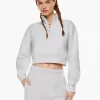 Cozy Fleece Perfect 1/4 Zip Sweatshirt -Fashion Women Shop s23 03 a03 104581 4425 on a
