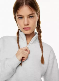 Cozy Fleece Perfect 1/4 Zip Sweatshirt -Fashion Women Shop s23 03 a03 104581 4425 on d