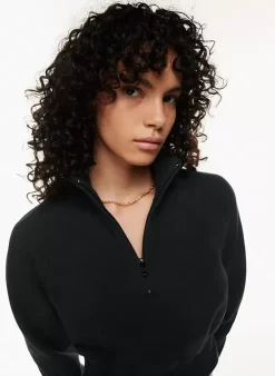 Cozy Fleece Perfect Banded ¼ Zip Sweatshirt -Fashion Women Shop s23 03 a03 105860 1274 on c