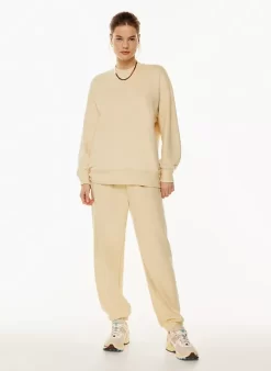 Terry Fleece Boyfriend Crew Sweatshirt -Fashion Women Shop s23 03 a03 96604 28719 on b