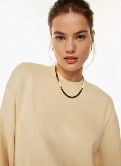 Terry Fleece Boyfriend Crew Sweatshirt -Fashion Women Shop s23 03 a03 96604 28719 on c