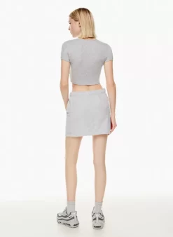 Terry Fleece Cargo Mini Skirt -Fashion Women Shop s23 03 a07 110390 4425 on e