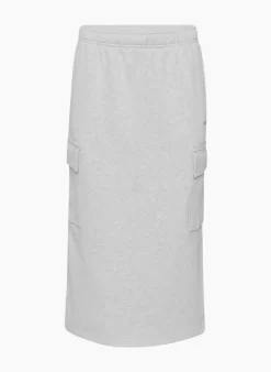 Terry Fleece Cargo Midi Skirt -Fashion Women Shop s23 03 a07 110548 4425 off a