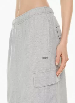 Terry Fleece Cargo Midi Skirt -Fashion Women Shop s23 03 a07 110548 4425 on d