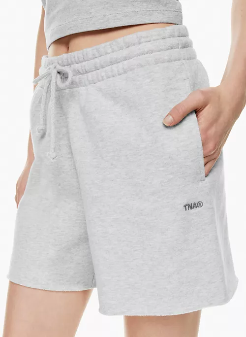 Cozy Fleece Boyfriend Hi-rise 5 Sweatshort 5 Cozy Fleece Boyfriend Hi-rise 5 Sweatshort - Image 3