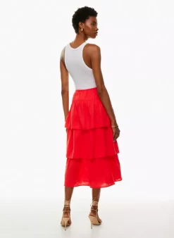 Century Linen Skirt -Fashion Women Shop s23 04 a07 109283 30191 on e
