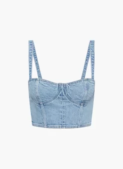 The Cecily Denim Bralette -Fashion Women Shop s23 10 a02 108696 30426 off a