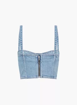 The Cecily Denim Bralette -Fashion Women Shop s23 10 a02 108696 30426 off b