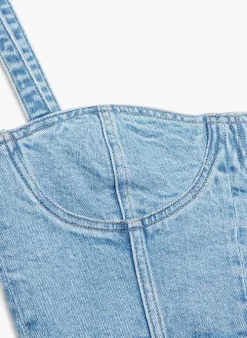 The Cecily Denim Bralette -Fashion Women Shop s23 10 a02 108696 30426 off d