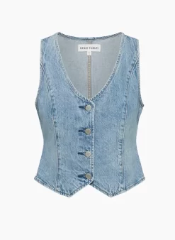The 90s Mia Denim Vest 16 The 90s Mia Denim Vest -Fashion Women Shop s23 10 a02 110091 30426 off a