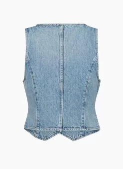The 90s Mia Denim Vest 17 The 90s Mia Denim Vest -Fashion Women Shop s23 10 a02 110091 30426 off b
