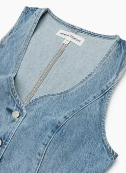 The 90s Mia Denim Vest 19 The 90s Mia Denim Vest -Fashion Women Shop s23 10 a02 110091 30426 off d