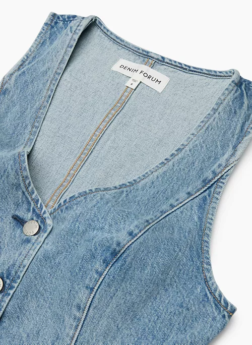 The 90s Mia Denim Vest 11 The 90s Mia Denim Vest - Image 9