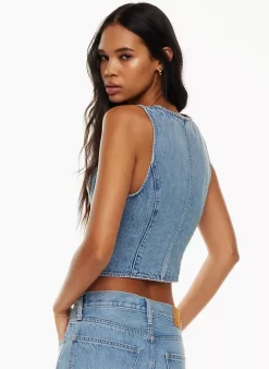 The 90s Mia Denim Vest 15 The 90s Mia Denim Vest -Fashion Women Shop s23 10 a02 110091 30426 on e